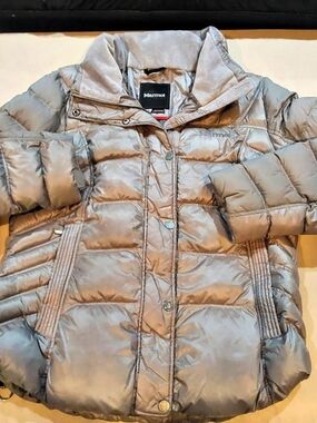 Marmot Gray 700 Fill Down Puffer Jacket